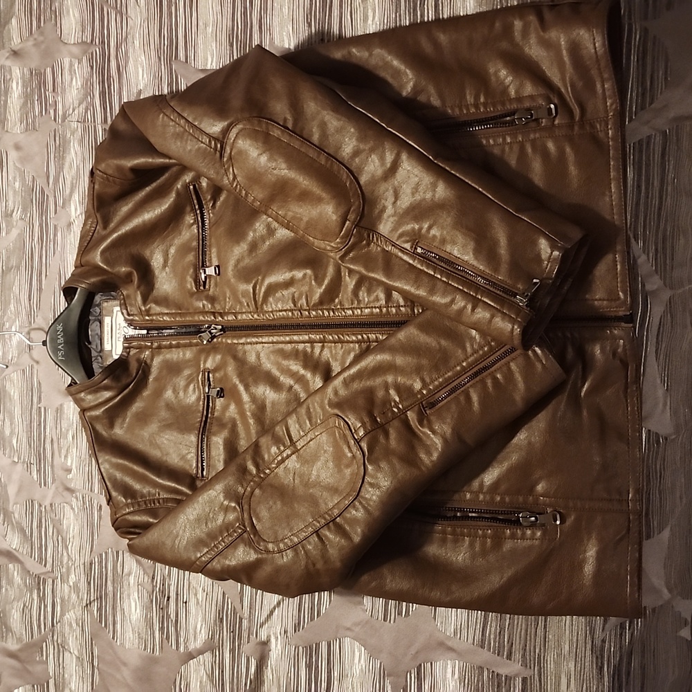 1905 Collection Tailored Fit Faux Leather Jacket